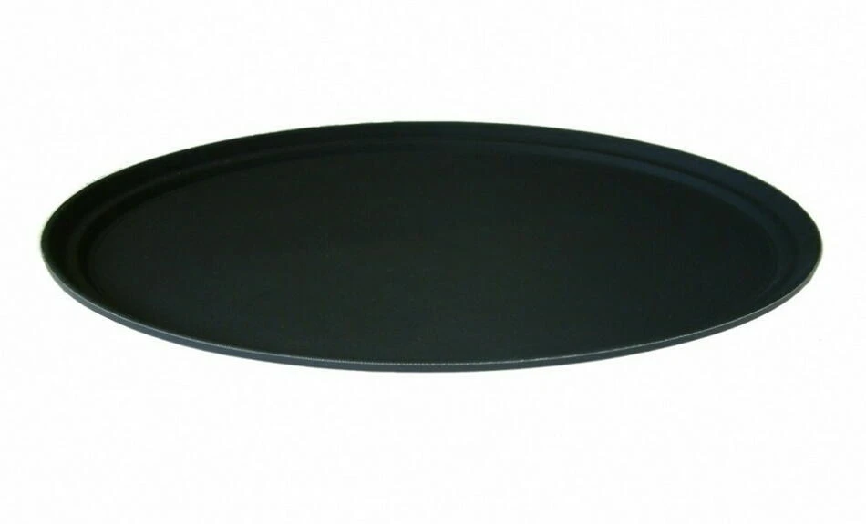 Kellnertablett 55 cm – Oval Schwarz Rutschfest BTBL3594 by Beaumont color Svart