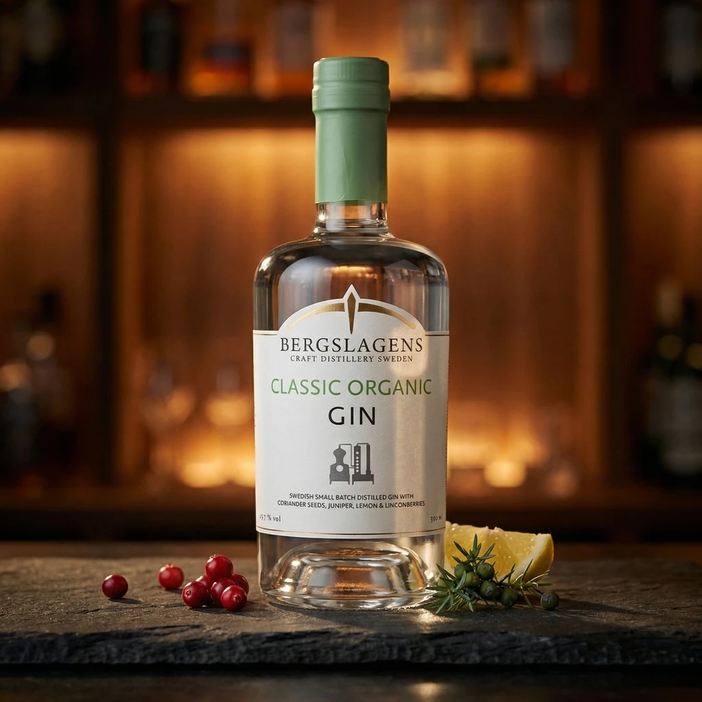 Bergslagen Organic Gin 50 cl 51346 by Barlife color Svart