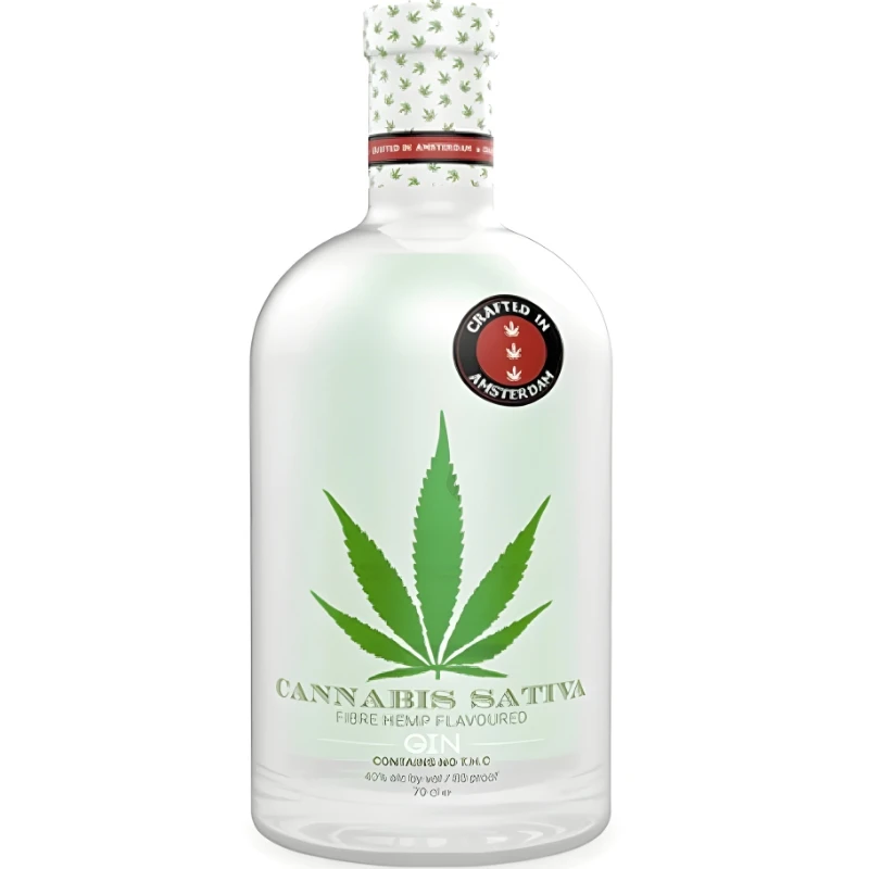 Cannabis Sativa Gin 70 cl 50% 51369 by SATIVA color Svart