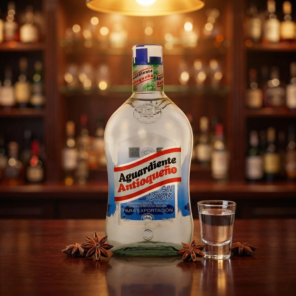 Aguardiente Antioqueno Sin Azucar FL 70 63414 by AGUARDIENT color Svart