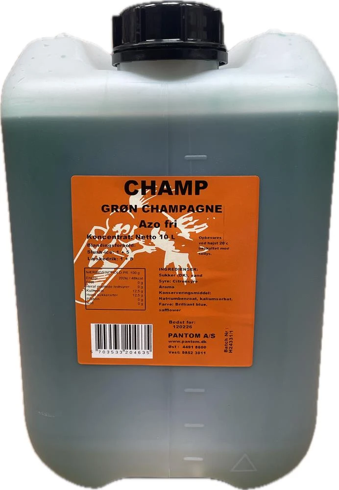 Champ Slush-Eis Konzentrat Grüner Champagner, 10L 65408 by CHAMP color Grön