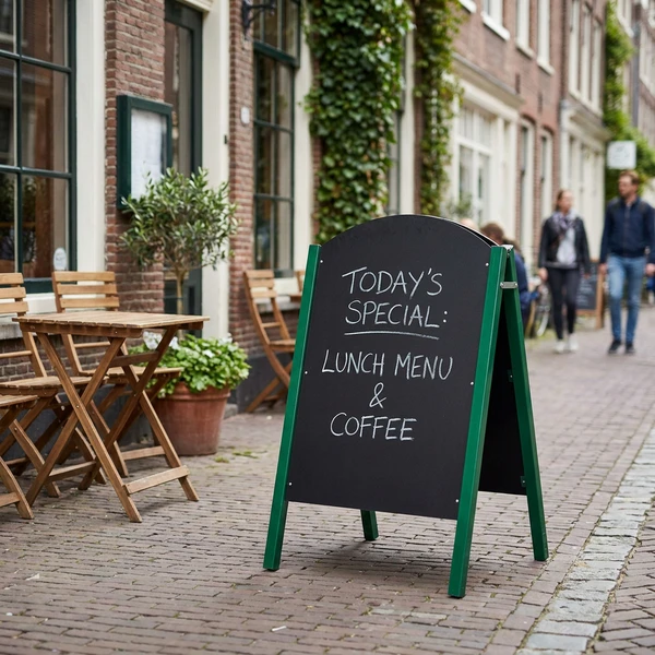 Grünes Metall-A-Board 1100mm x 680mm BTBLBB3 by Beaumont color Svart
