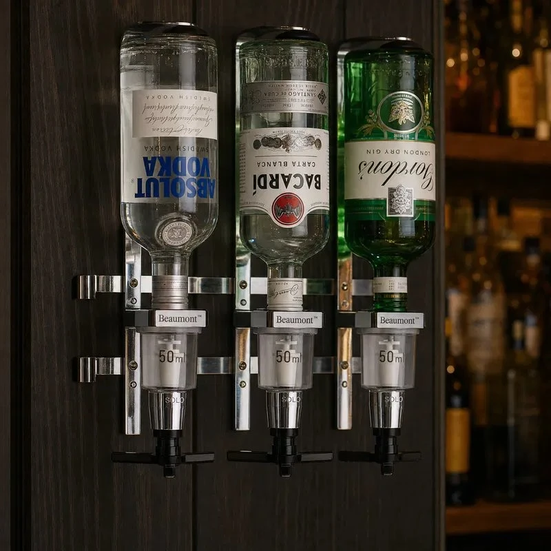 Klassisches Chrom-Barmaß - 50ml BTBL3099 by Beaumont color Svart