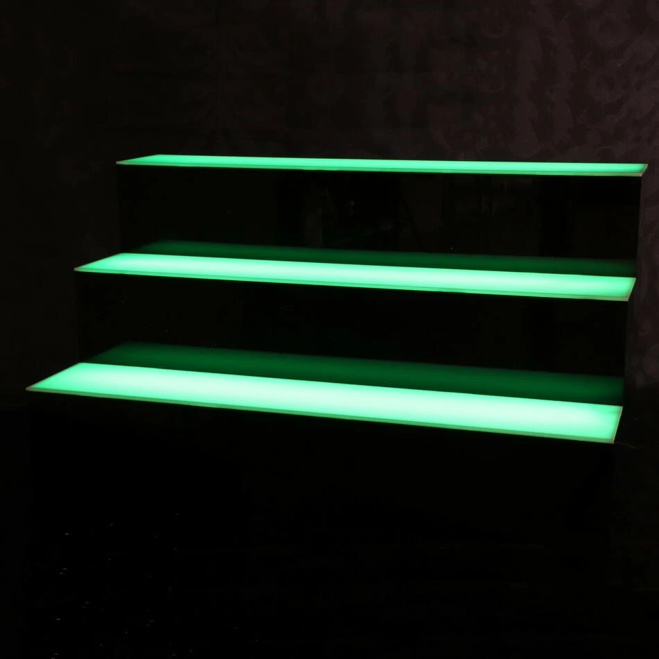 Tre Tier 3-Stufen LED-Flaschendisplay 23794 by Drink color Monivärinen