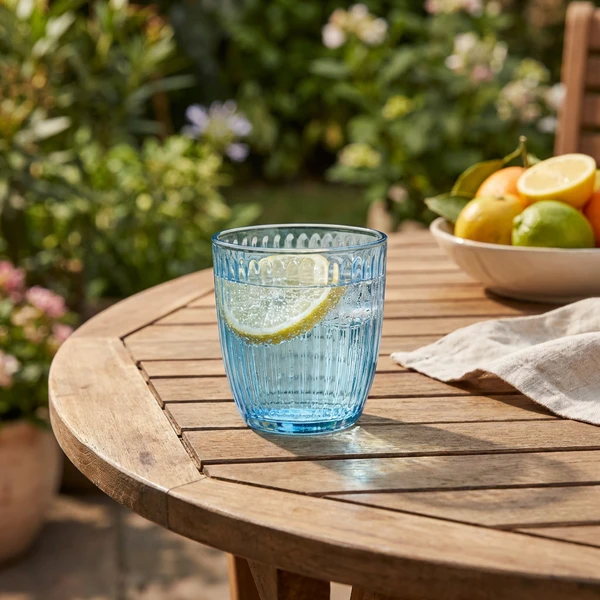 Bormioli Line Trinkglas, blau, 29 cl 20404522 by BORMIOLI color Blauw