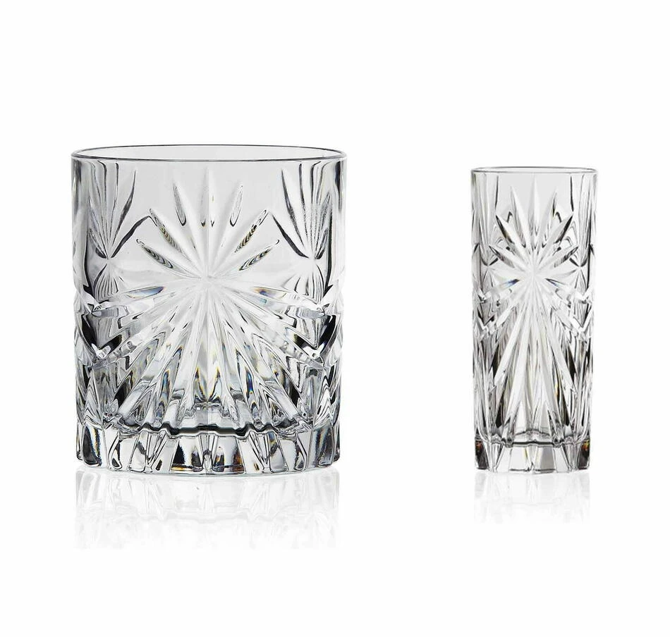 RCR Oasis Highball- und Lowball-Gläserset Glaspakke4 by RCR Glas color Svart