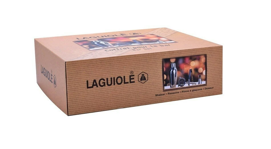 Laguiole Bar-Set aus Edelstahl 40268886 by Laguiole color Svart