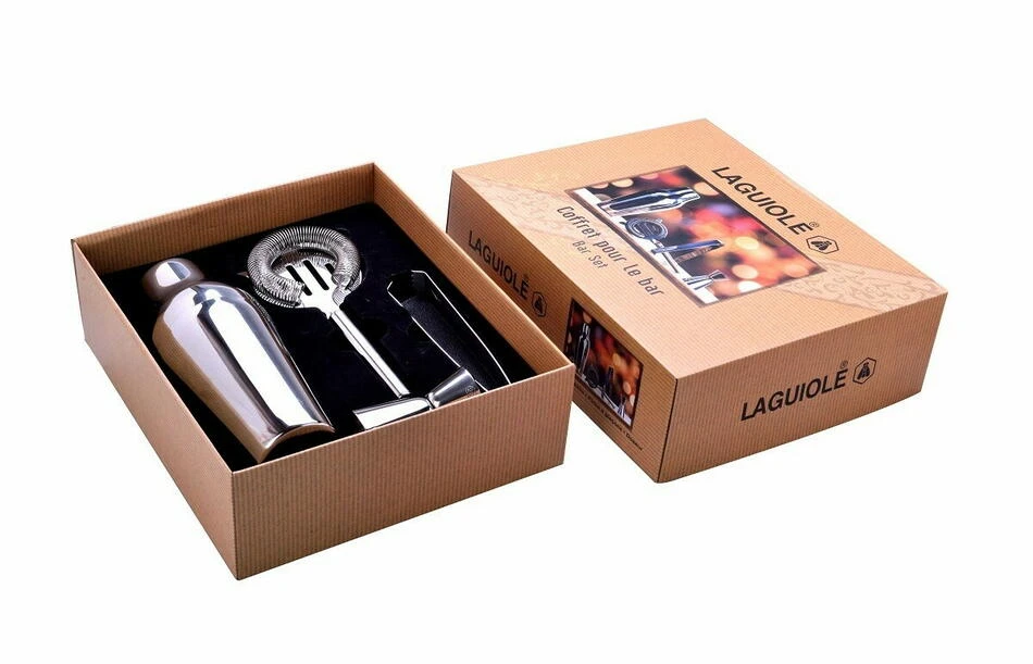 Laguiole Bar-Set aus Edelstahl 40268886 by Laguiole color Svart