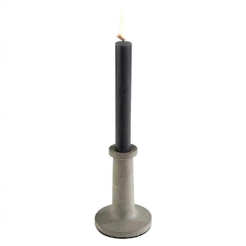 Kerzenständer -ELEMENT- 14,5cm 1114027  color Grijs