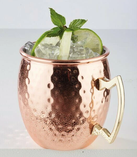 Moscow Mule Becher in Fassform – Gehämmert in Kupferoptik 11193311 by APS color Koppar