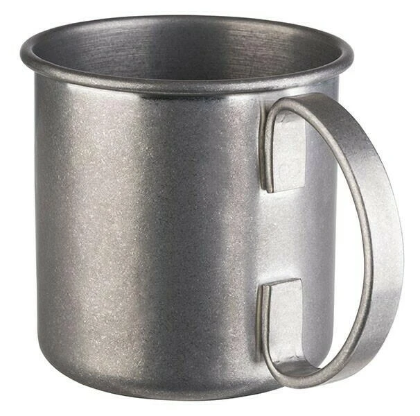 Moscow Mule Becher Fassform - Antik-Edelstahl 11193345 by APS color Silver