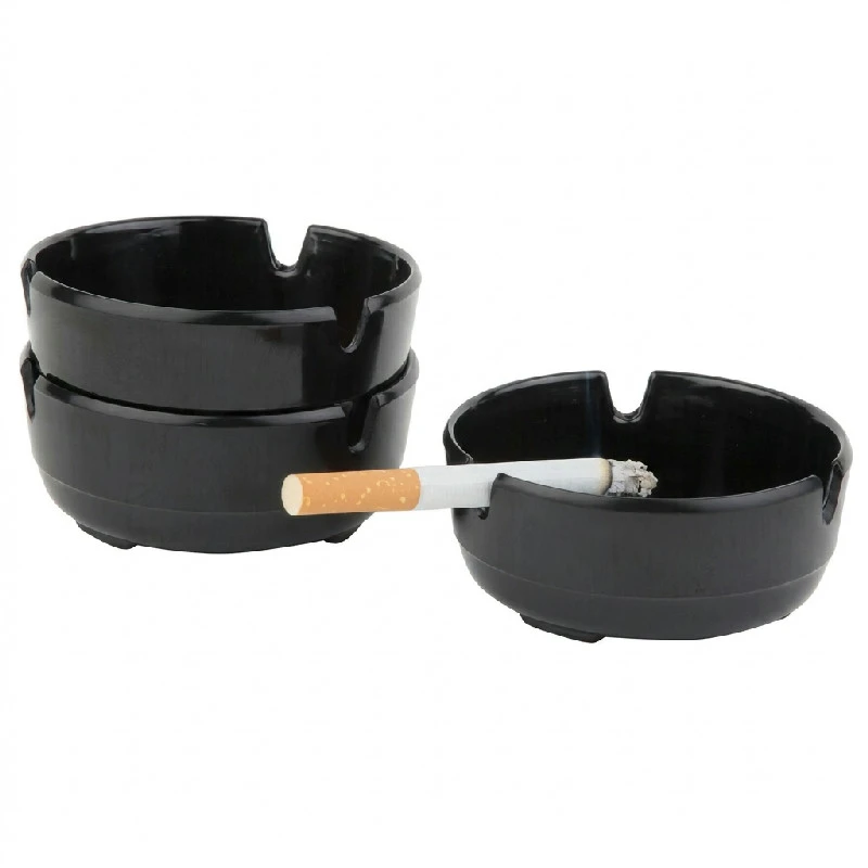 Aschenbecher-Set, schwarz – 3 Stück 111576 by APS color Svart