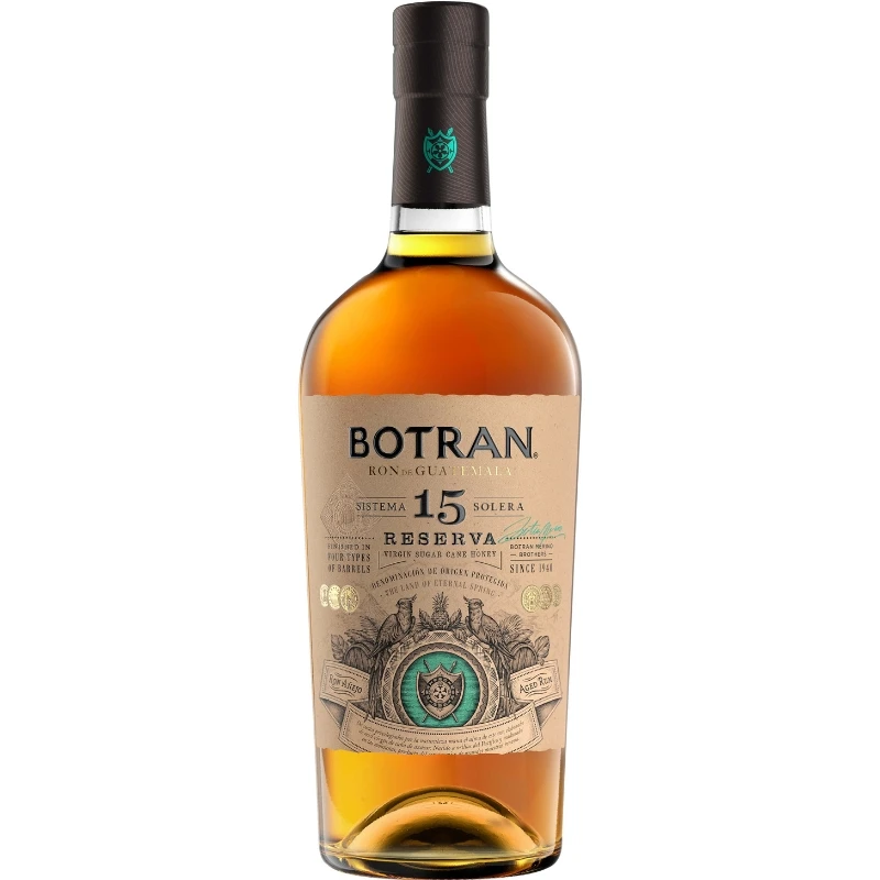Botran Gran Reserva Solera 15 YO Rum 70 cl 54384 by BOTRAN color Svart