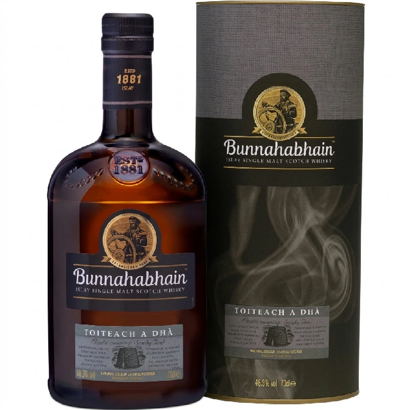 Bunnahabhain Toiteach a Dhá Islay Single Malt FL 70 55397 by BUNNAHABHA color Svart