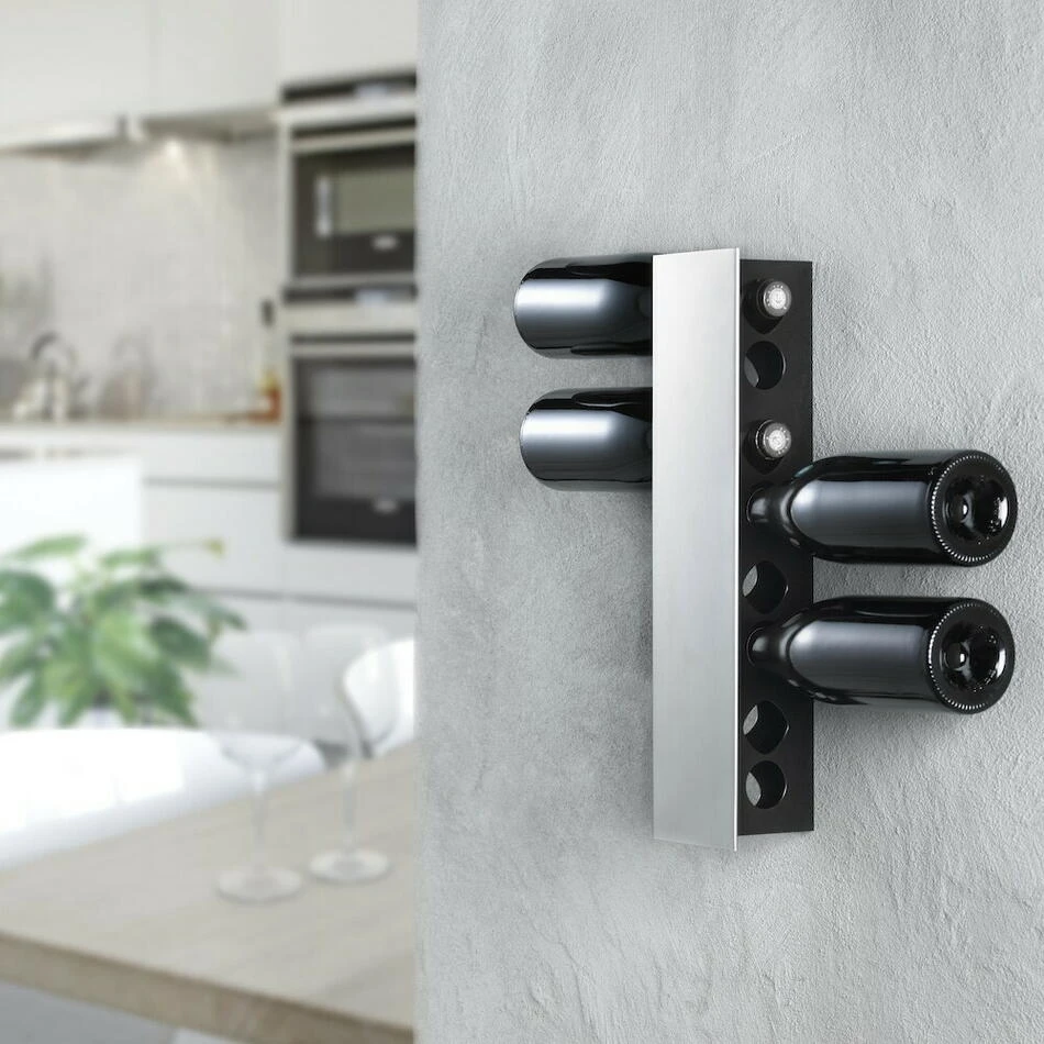 Steel-Function Wand-Weinregal für 8 Flaschen ST58249 by Steel-Function color Svart