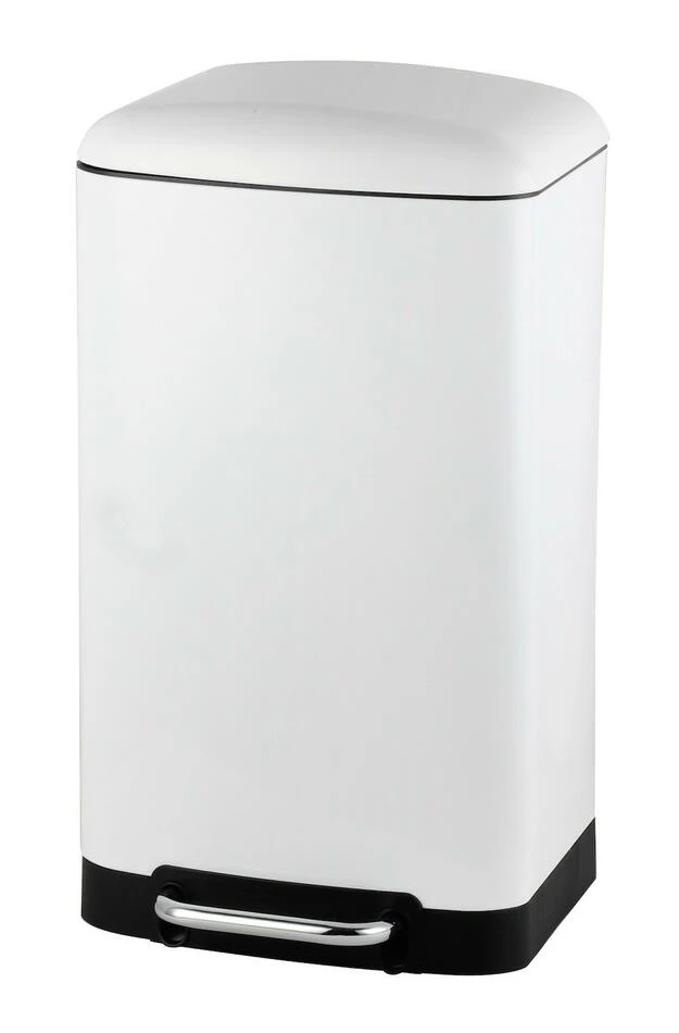 Eckiger Mülleimer 30 l ST60042 by Steel-Function color Svart