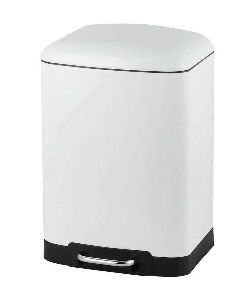 Eckiger Mülleimer 12 L ST60045 by Steel-Function color Svart