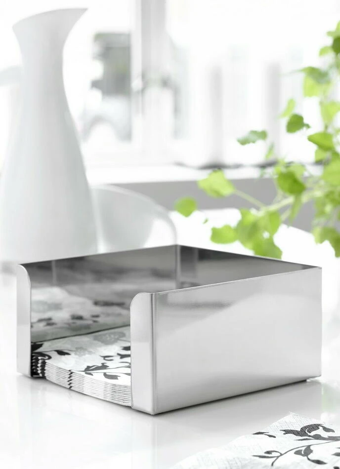 Serviettenhalter aus Edelstahl 170x170x85 mm ST62120 by BF10 color Svart