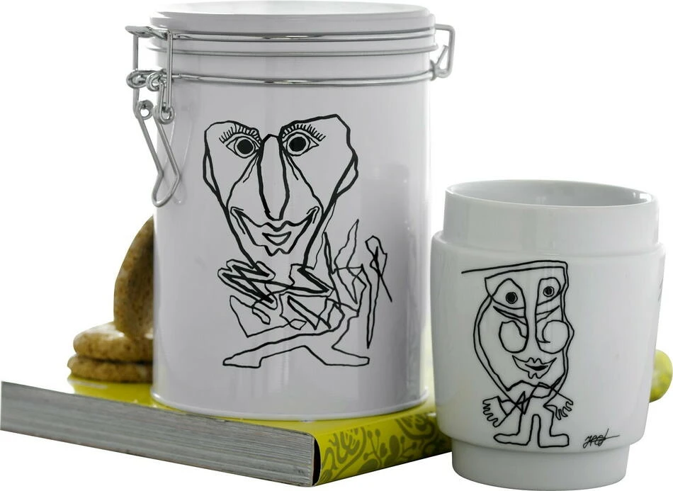 Steel-Function Kunsttasse Schwarz/Weiß 250 ml ST68143 by Steel-Function color Vit