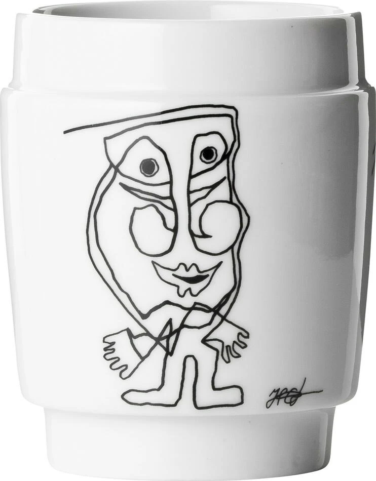 Steel-Function Kunsttasse Schwarz/Weiß 250 ml ST68143 by Steel-Function color Vit