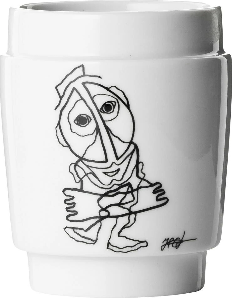 Steel-Function Kunstbecher Schwarz Weiß 250 ml ST68146 by Steel-Function color Vit