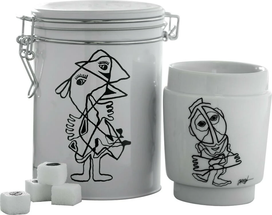 Steel-Function Kunstbecher Schwarz Weiß 250 ml ST68146 by Steel-Function color Vit