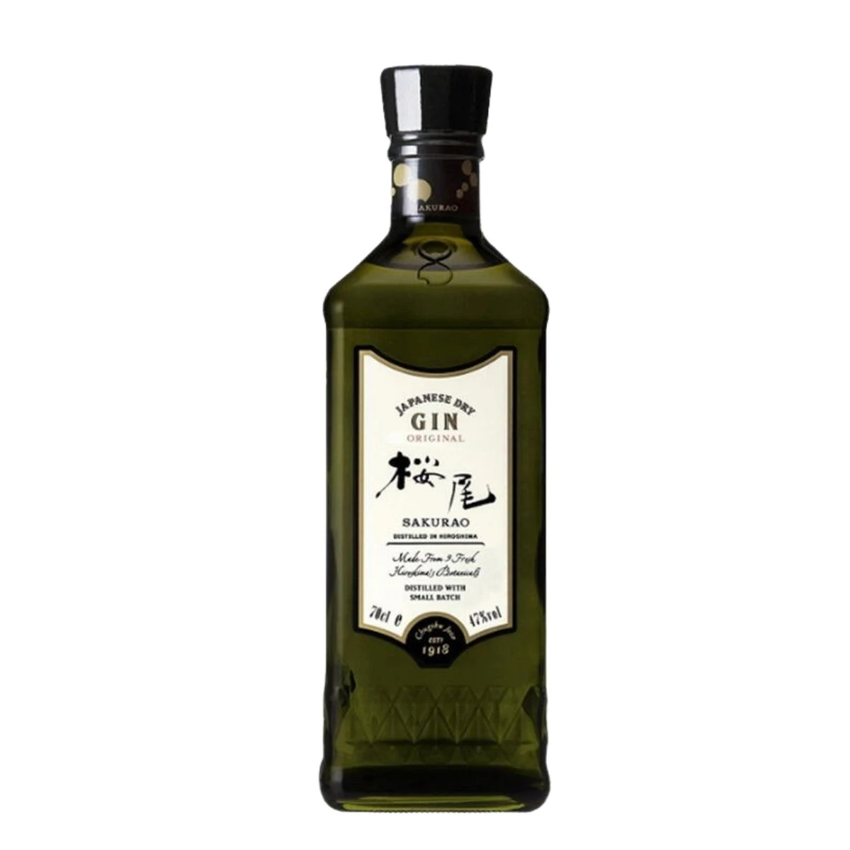 Sakurao Japanischer Trockener Gin FL 70 51445 by SAKURAO color Svart