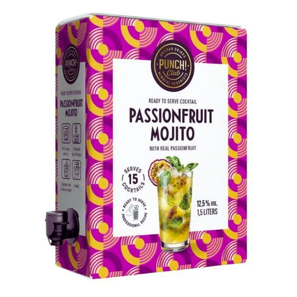 Punch Club Passionfruit Mojito Cocktail BiB 150 cl 1004222 by Punch Club color Svart