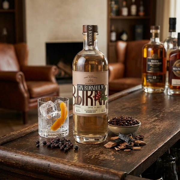 Bornholm Gin Oak & Coffee FL 70 596020 by Bornholm Spirits color Svart
