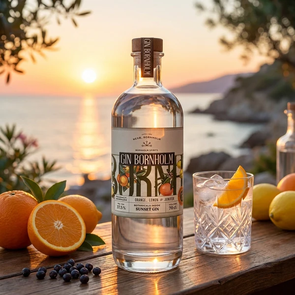 Bornholm Gin Sunset Gin FL 70 596021 by Bornholm Spirits color Svart