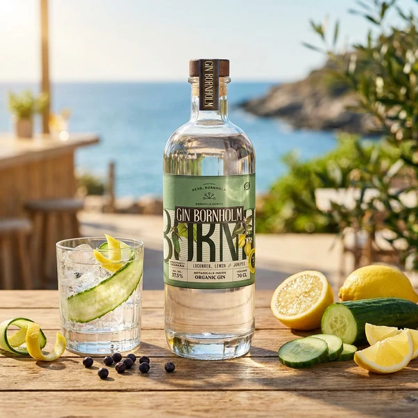 Bornholm Gin Cucumber & Lemon FL 70 596024 by Bornholm Spirits color Svart
