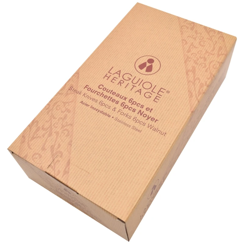 Laguiole Heritage Besteckset aus Walnussholz – 12-teilig 40271003 by Laguiole color Bruin