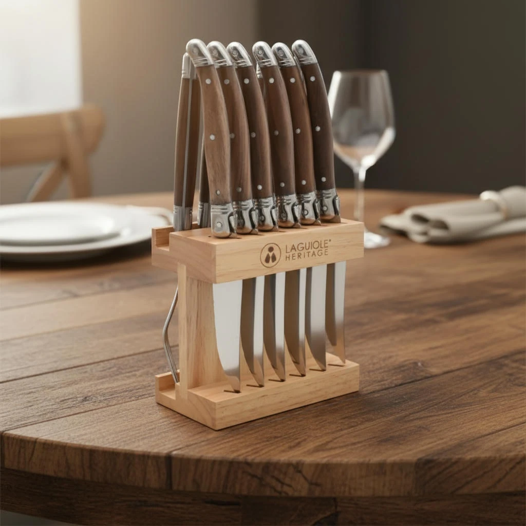 Laguiole Heritage Besteckset aus Walnussholz – 12-teilig 40271003 by Laguiole color Bruin