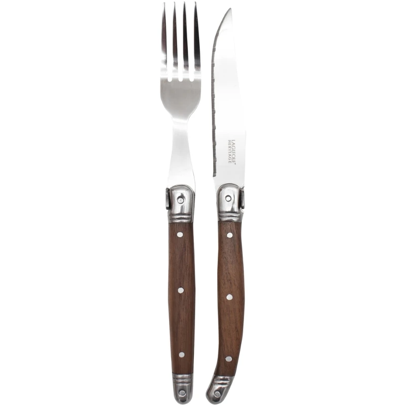 Laguiole Heritage Besteckset aus Walnussholz – 12-teilig 40271003 by Laguiole color Bruin