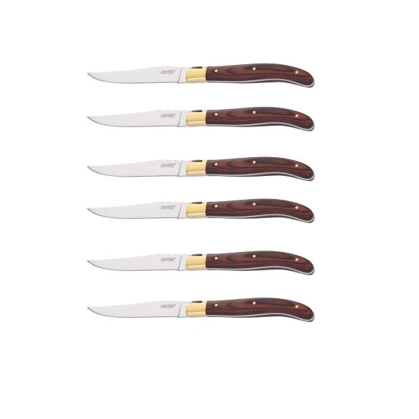 Laguiole Heritage Steakmesser aus Pakkaholz – 6er-Set 40273002 by Laguiole color Svart