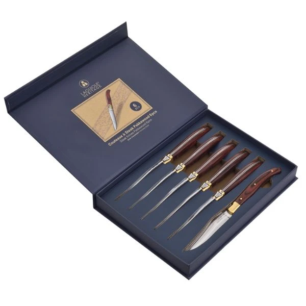 Laguiole Heritage Steakmesser aus Pakkaholz – 6er-Set 40273002 by Laguiole color Svart
