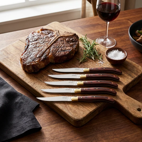 Laguiole Heritage Steakmesser aus Pakkaholz – 6er-Set 40273002 by Laguiole color Svart