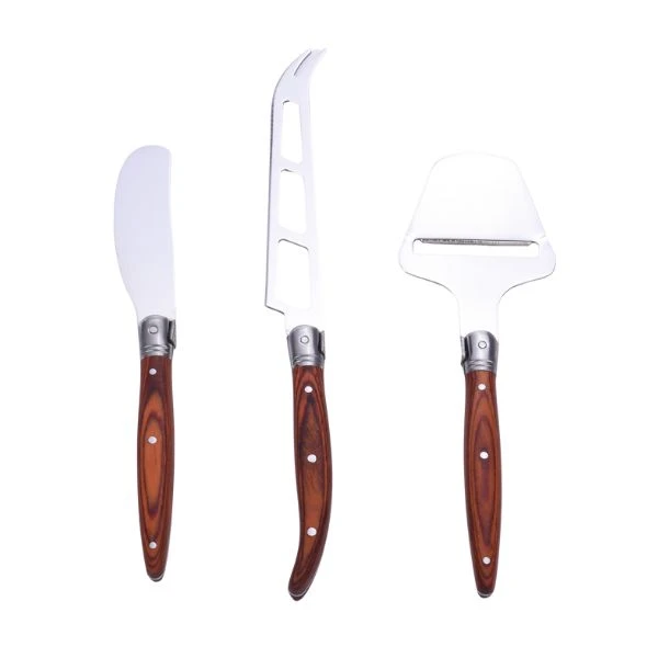 LG Heritage Käsemesser-Set 3 Messer Pakkawood 40273020 by Laguiole color Svart