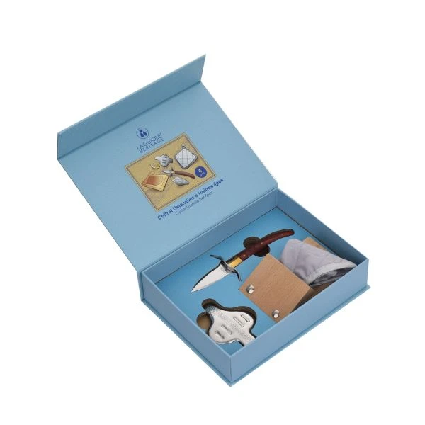 Laguiole HERIT Austern-Geschenkset Akazie 40273011 by Laguiole color Svart