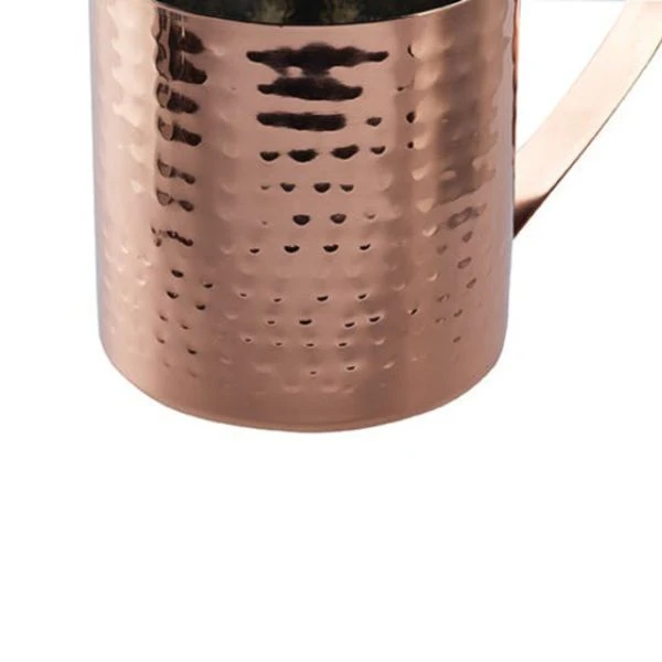 Moscow Mule Becher 550ml gehämmertes Kupfer Barcraft BCLLMULE by BarCraft color Svart