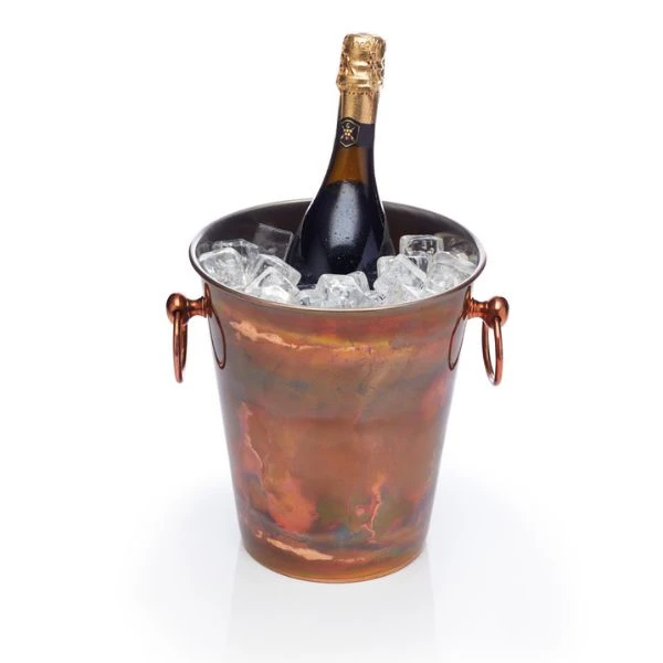 BarCraft Champagnerkühler aus Edelstahl – Kupfer BCCHAMIRIDCOP by BarCraft color Svart