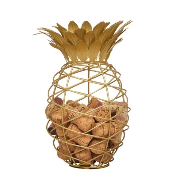 BarCraft Ananas-Korkenhalter Mattgold BCCORKHOLDER by BarCraft color Svart
