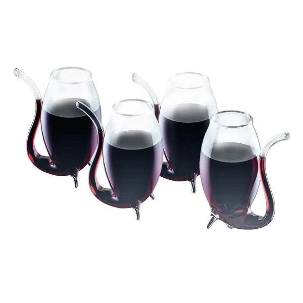 BarCraft Portweinpfeifen 4er-Set Glas BCPORT4PC by BarCraft color Svart