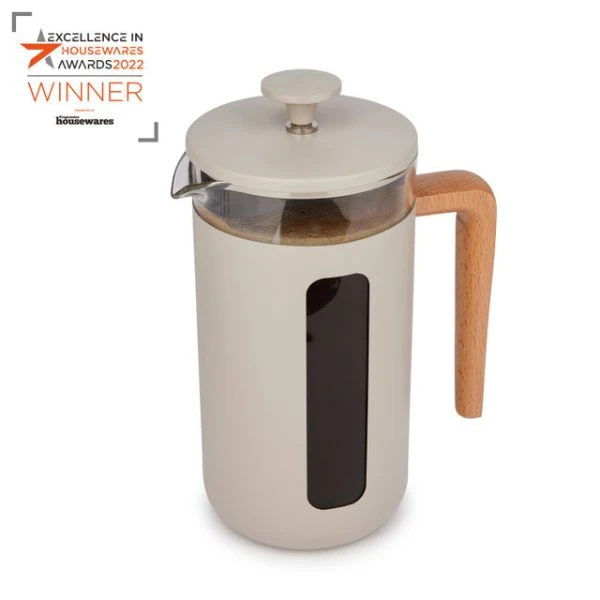 La Cafetière Pisa French Press 8 Tassen Latte mit Holzgriff LCPISA8CPLATW by La Cafetière color Svart