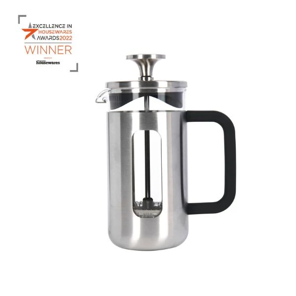 La Cafetière Pisa Kaffeebereiter 3 Tassen Gebürstetes Chrom LCPISA3CPSIL by La Cafetière color Svart