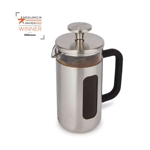 La Cafetière Pisa Kaffeebereiter 3 Tassen Gebürstetes Chrom LCPISA3CPSIL by La Cafetière color Svart