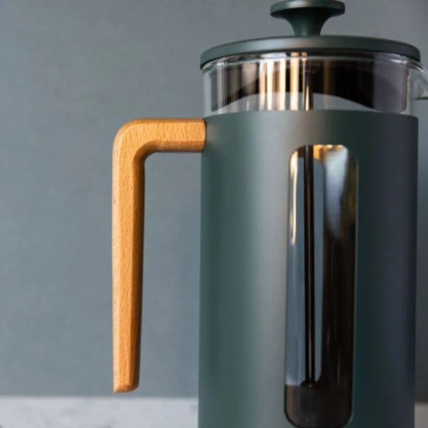 Pisa 8-Tassen-Kaffeebereiter Grün Holzgriff La Cafetière LCPISA8CPGRNW by La Cafetière color Svart