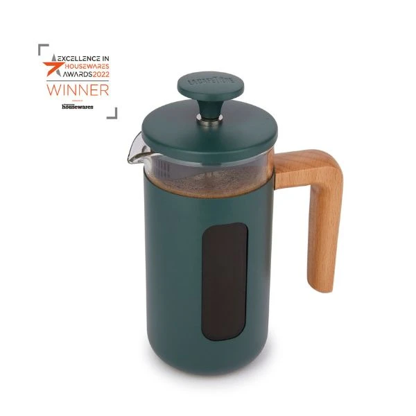 La Cafetière Pisa French Press 3 Tassen Grün mit Holzgriff LCPISA3CPGRNW by La Cafetière color Svart