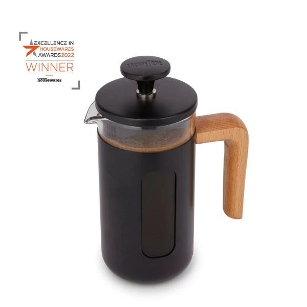 Pisa Kaffeebereiter 3 Tassen Schwarz mit Holzgriff La Cafetière LCPISA3CPBLKW by La Cafetière color Svart