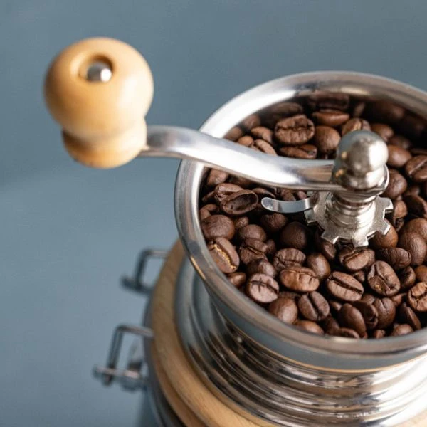 Manuelle Kaffeemühle und Kaffeedose Edelstahl – La Cafetière LCGRINDSS by La Cafetière color Svart